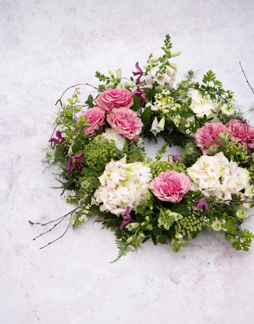 Country Garden Elegance Wreath